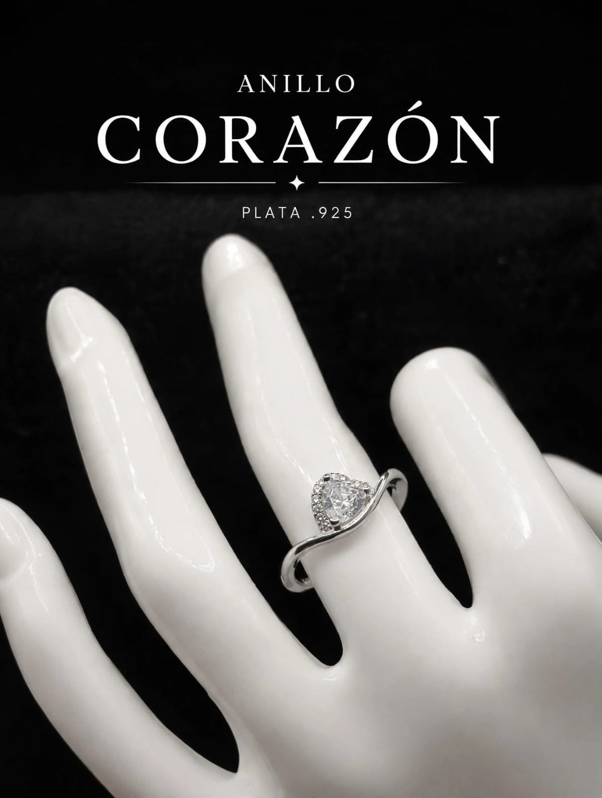 Anillo Corazón con Zirconias AO0051