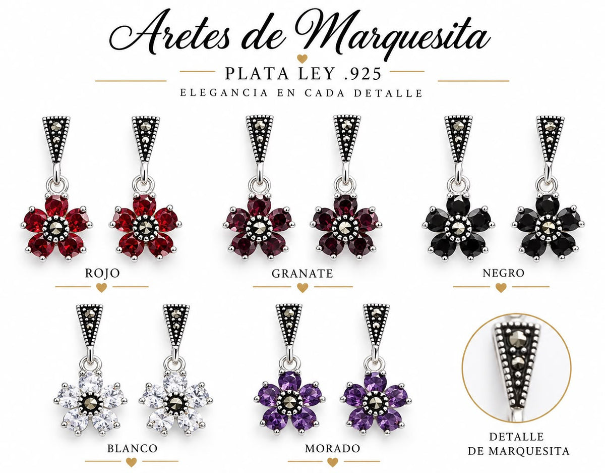 Arete Flor Marquesita AE0083