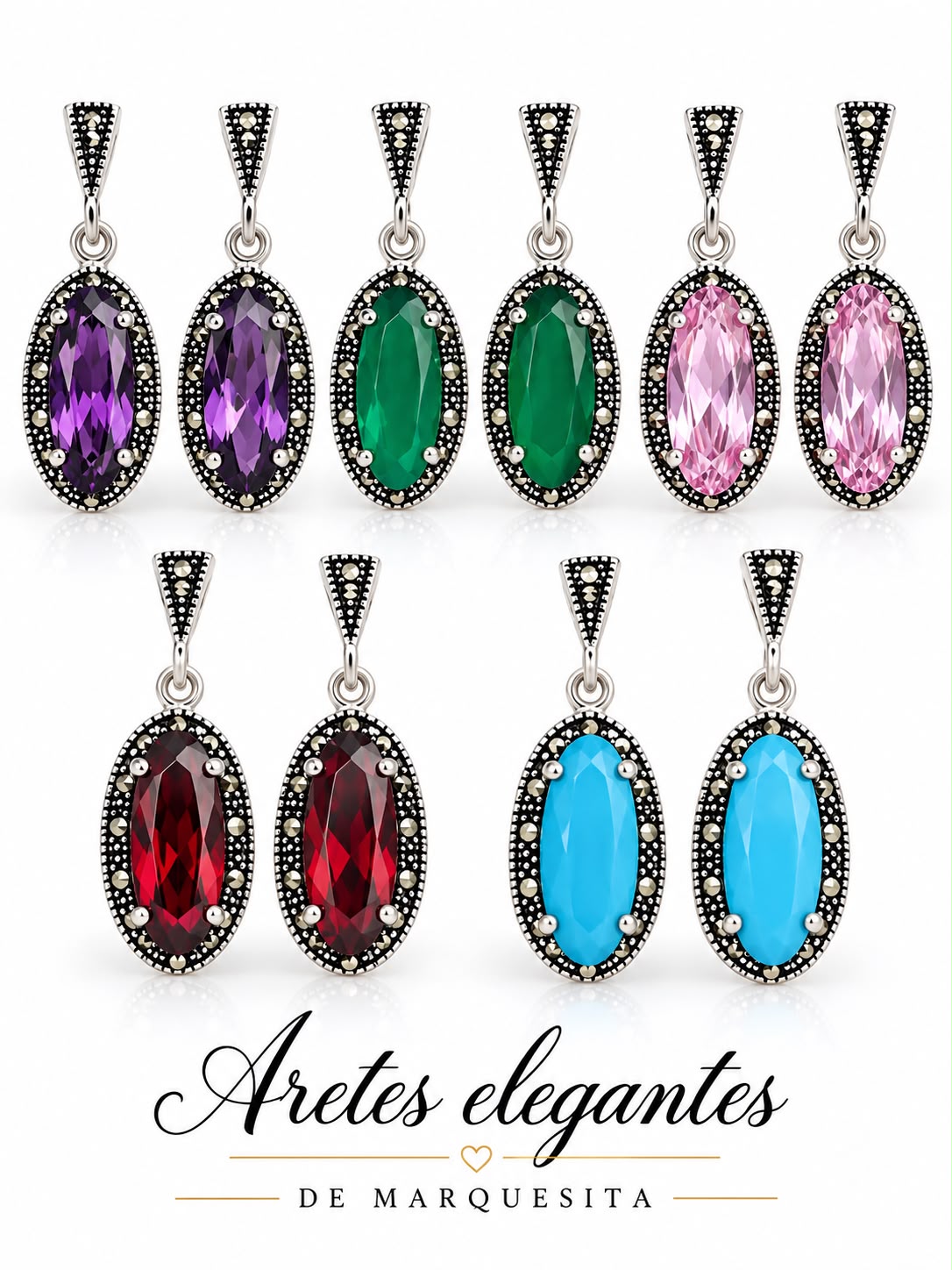 Arete Ovalo Marquesita AE0085