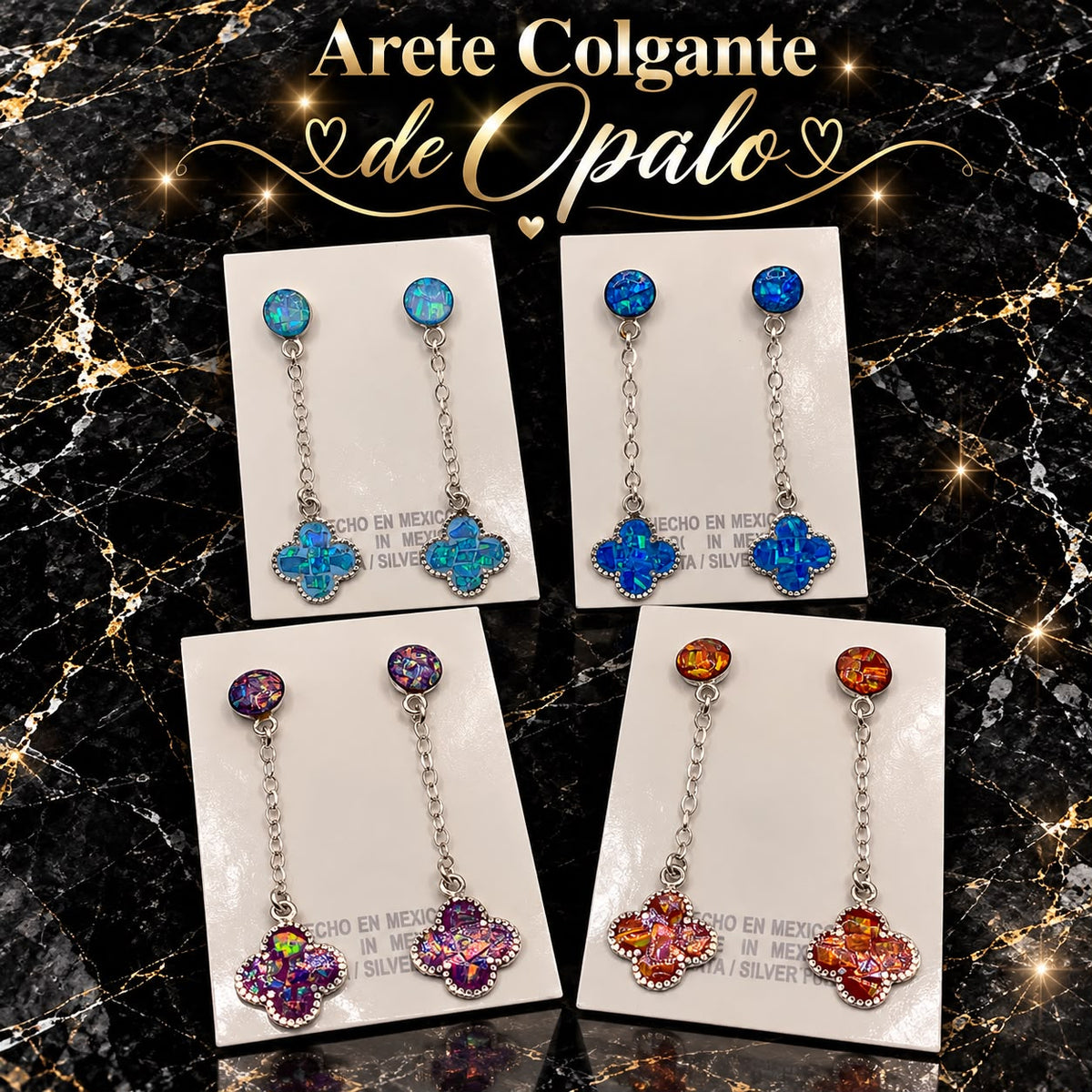 Arete Colgante Ópalo AE0096