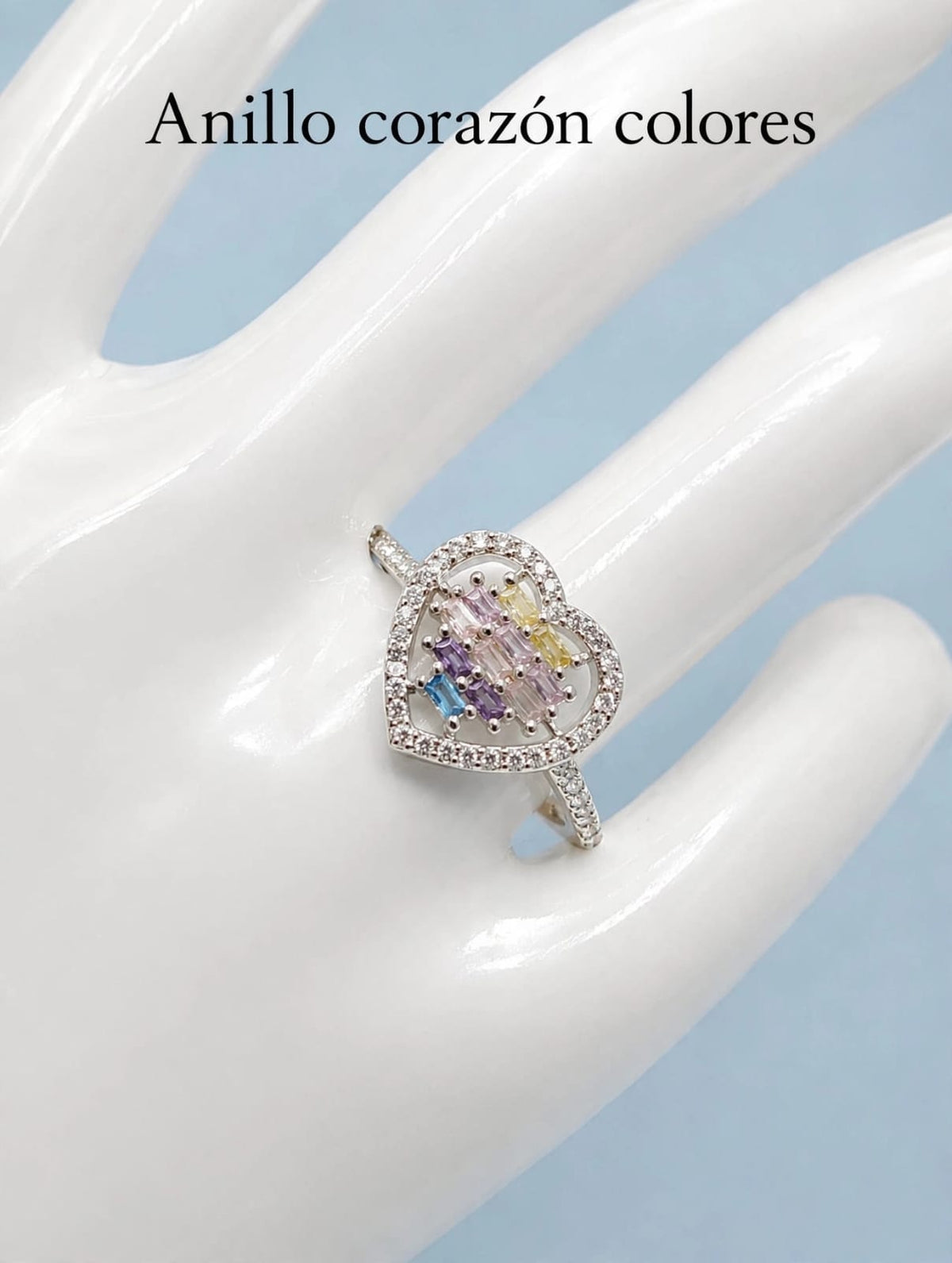 Anillo Corazón colores AO0058