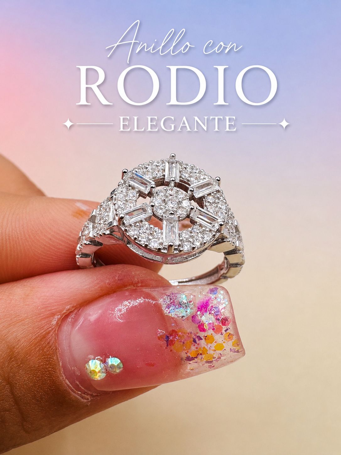 Anillo con Rodio Elegante AO0021