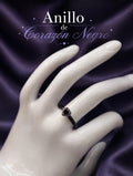 Anillo de Corazón Negro AO0061