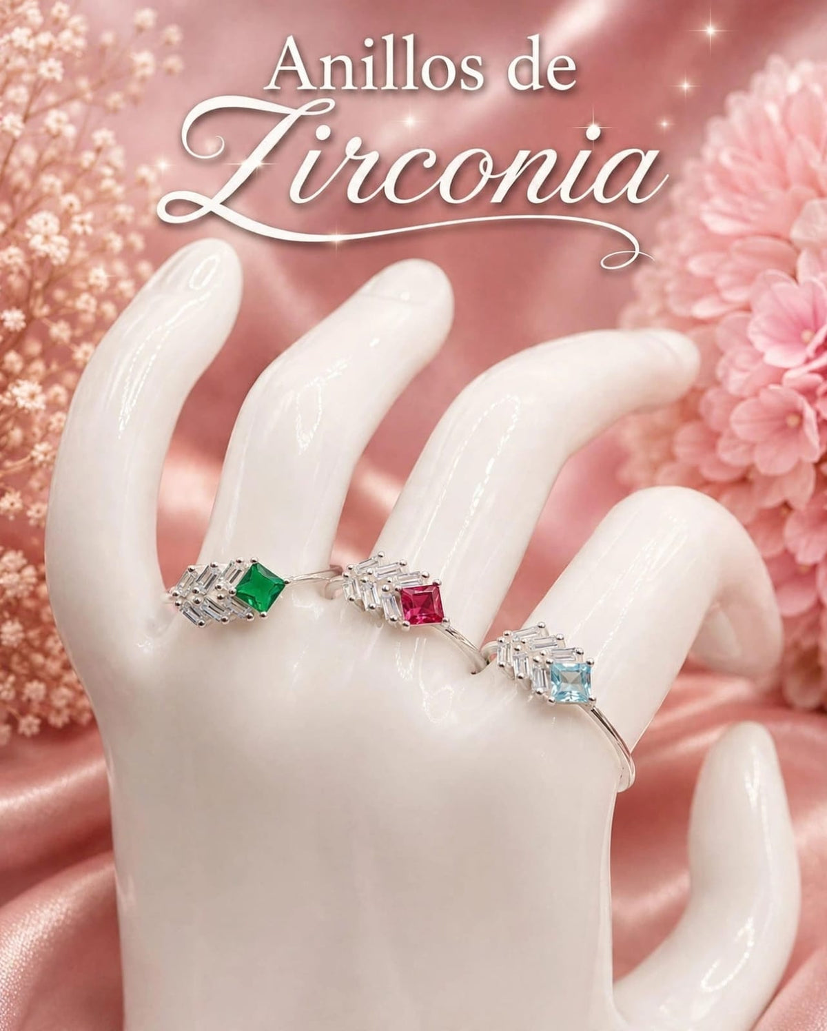 Anillo de Hoja con Zirconia AO0054