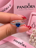 Anillo Corazón Azul AO0118