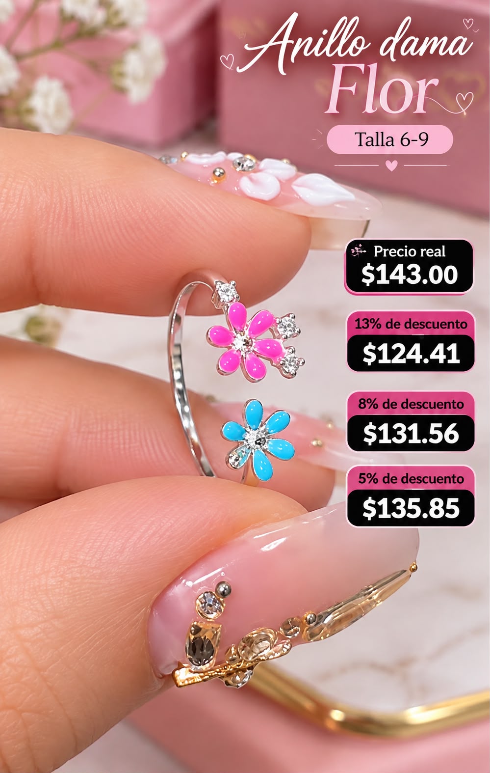 Anillo Flores AO0128