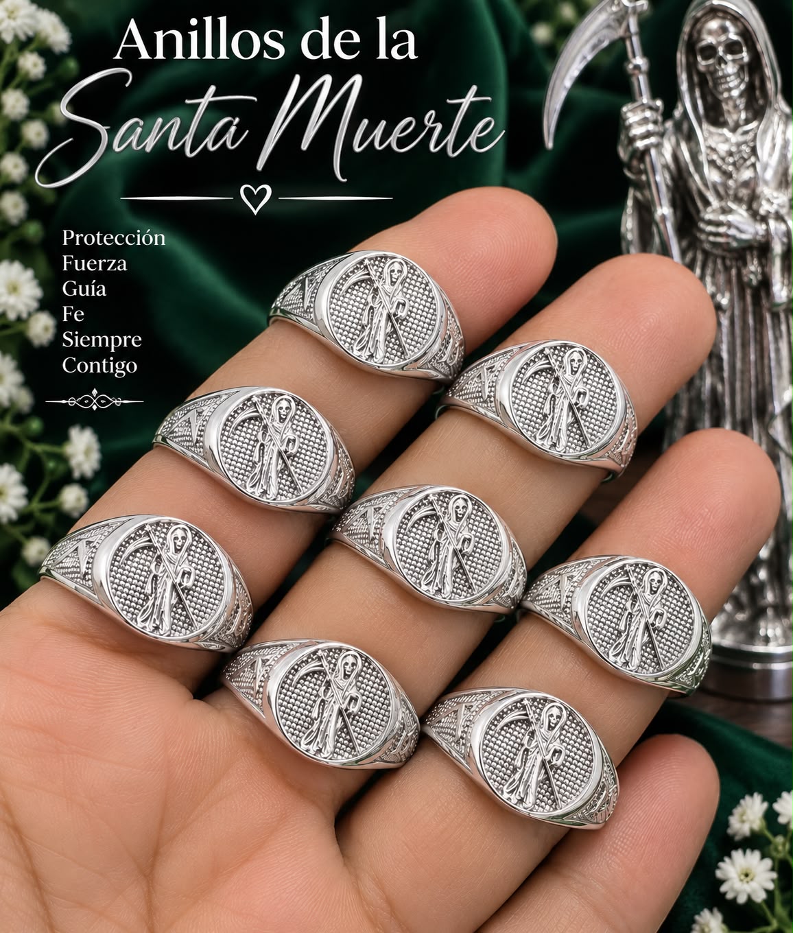 Anillo Santa Muerte AO0139