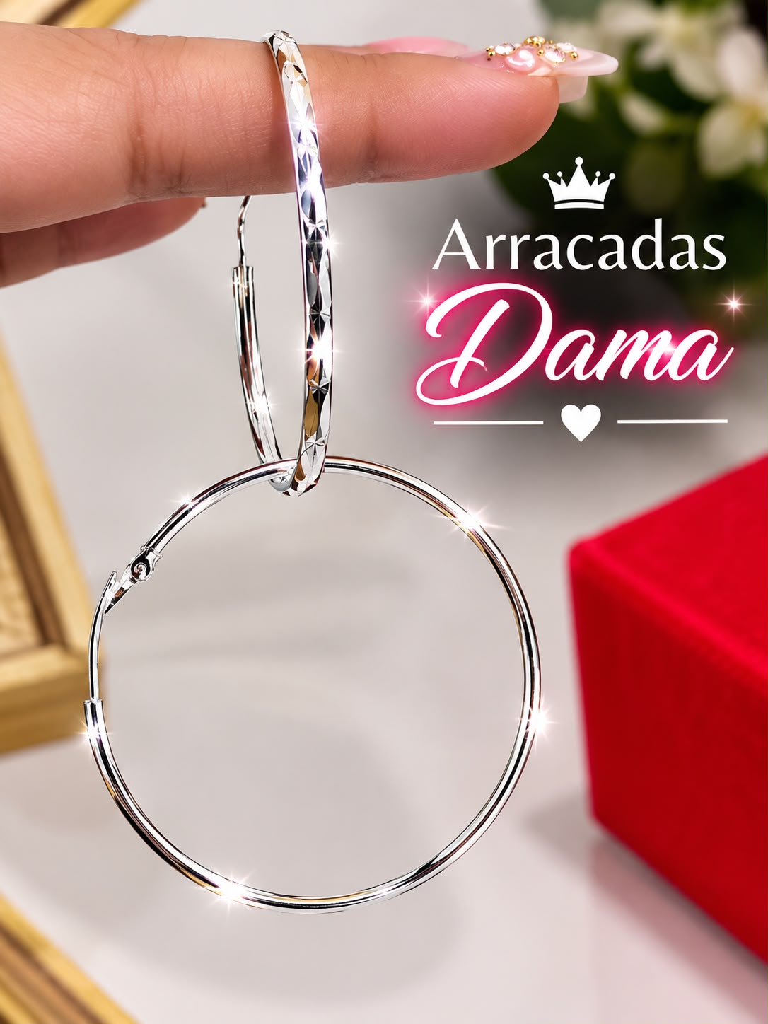 Arracada Diamantada 5 cm AR0027