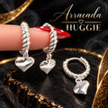 Arracada Huggie Corazón AR0033