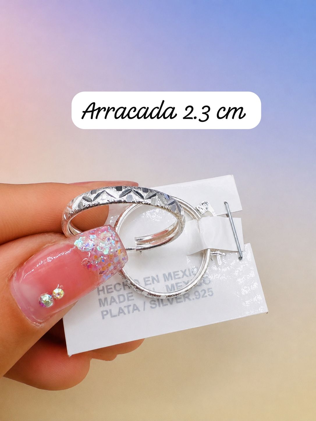 Arracada Diamantada 2.3 cm