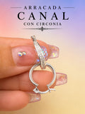 Arracada Canal Con Circonia AR0014