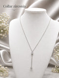 Collar Cuadrado Circonia CD0016