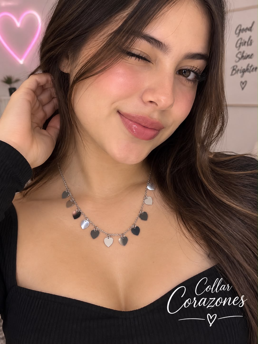 Collar Corazones CD0034