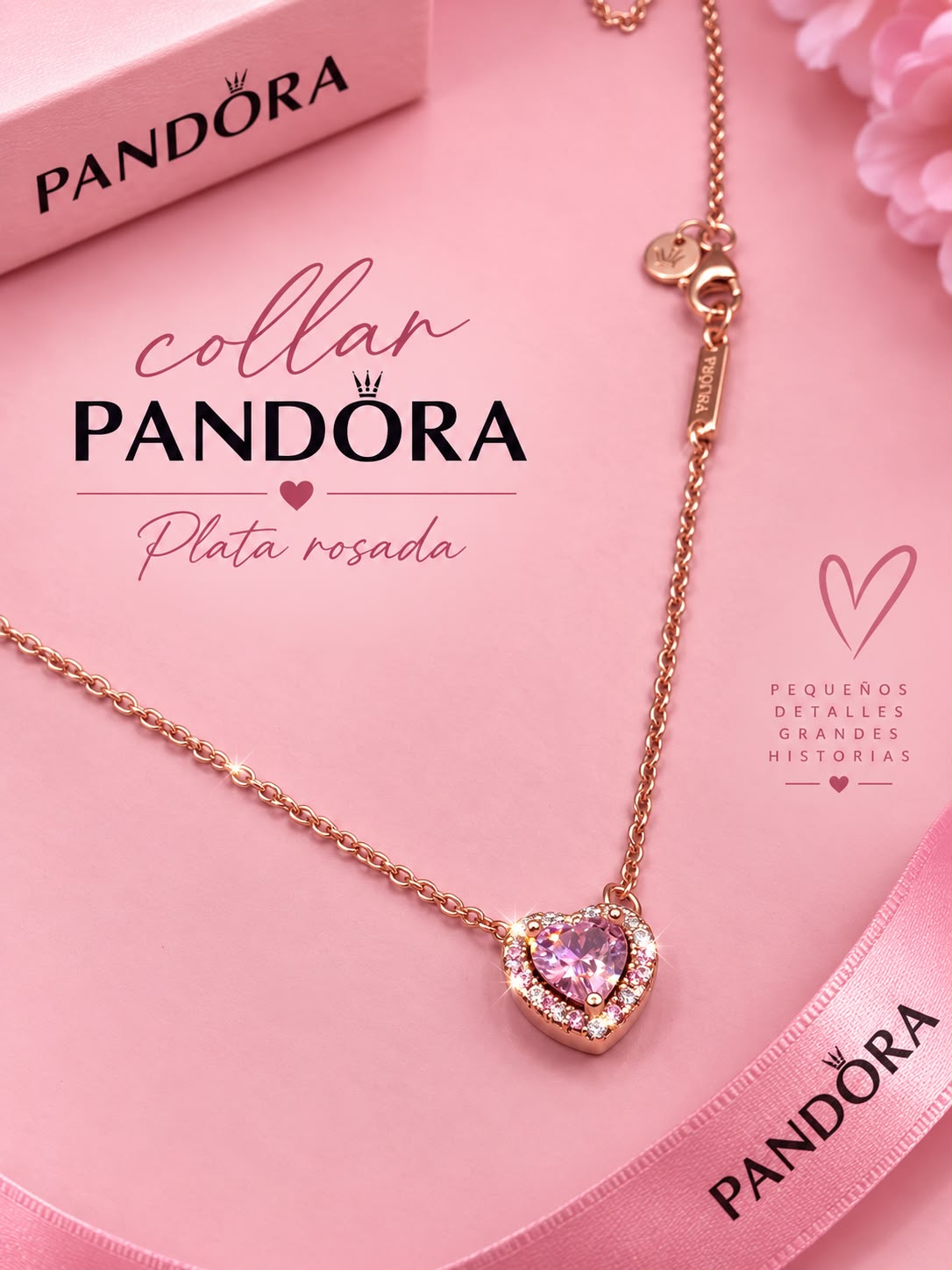 Collar Corazón Blanco CD0035