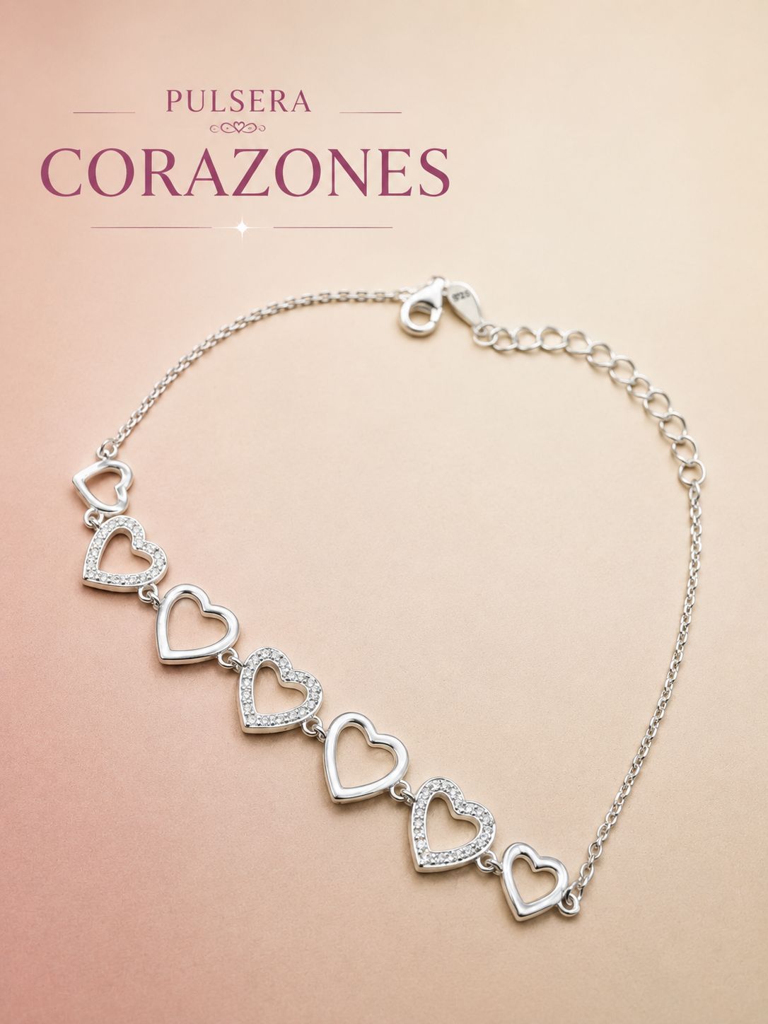 Pulsera Corazones PV0028
