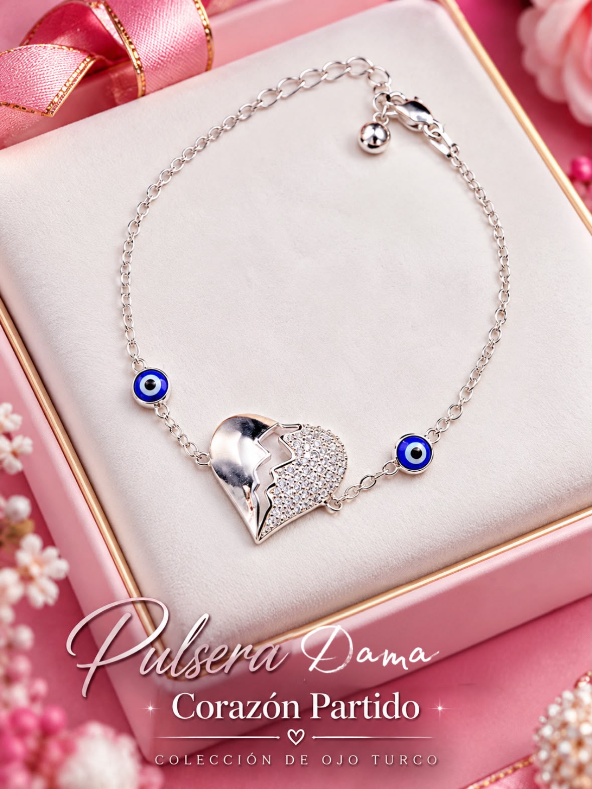 Pulsera Corazón Partido PV0044