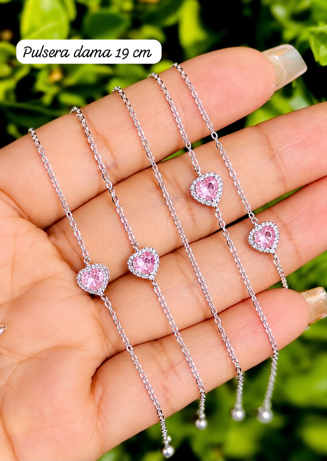 Pulsera Corazón Blanco PV0040