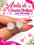 Arete Corazón Blanco AE0054