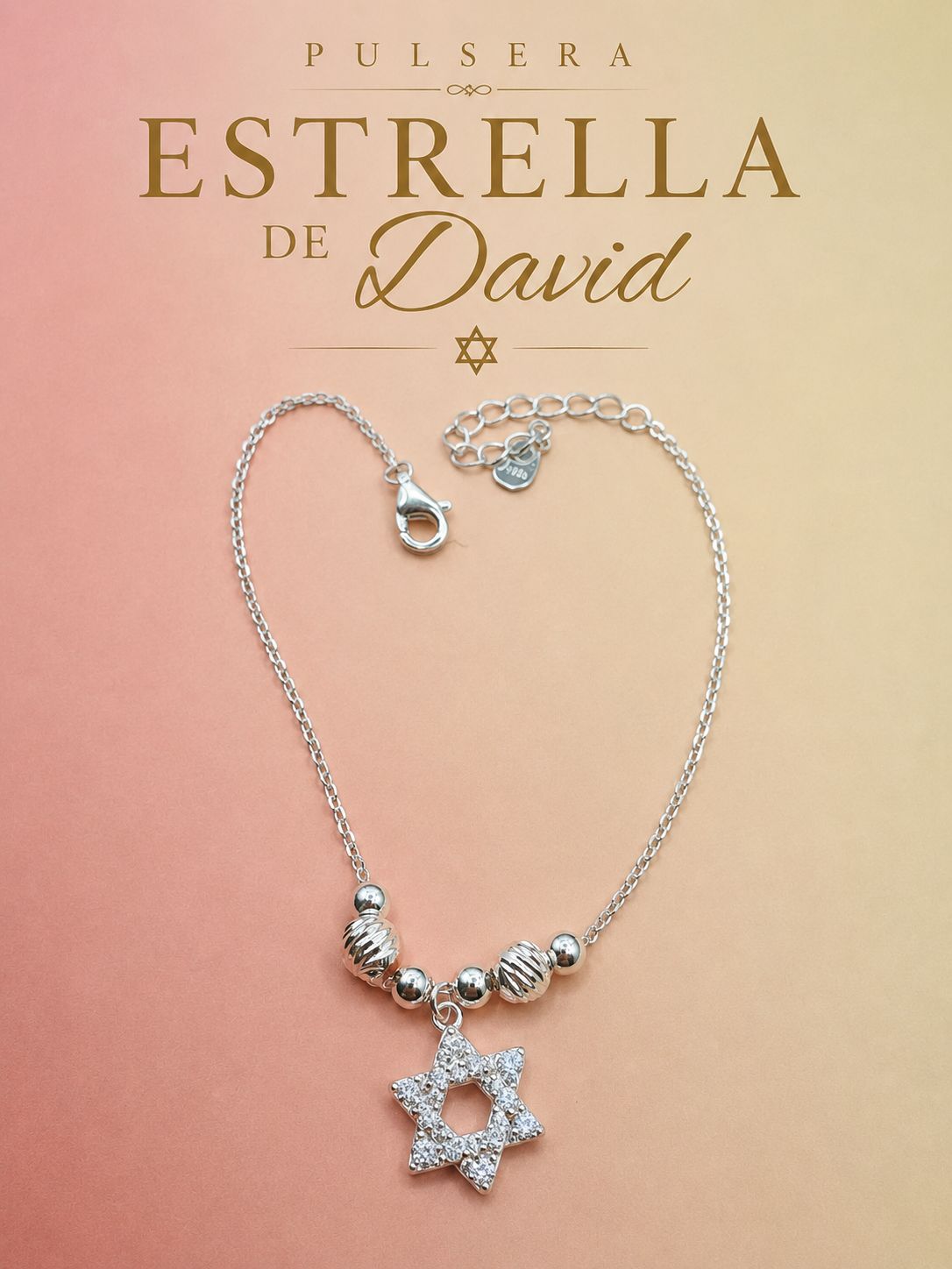 Pulsera Estrella de David PV0027