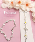 Pulsera de Flores con Mariposa PV0006