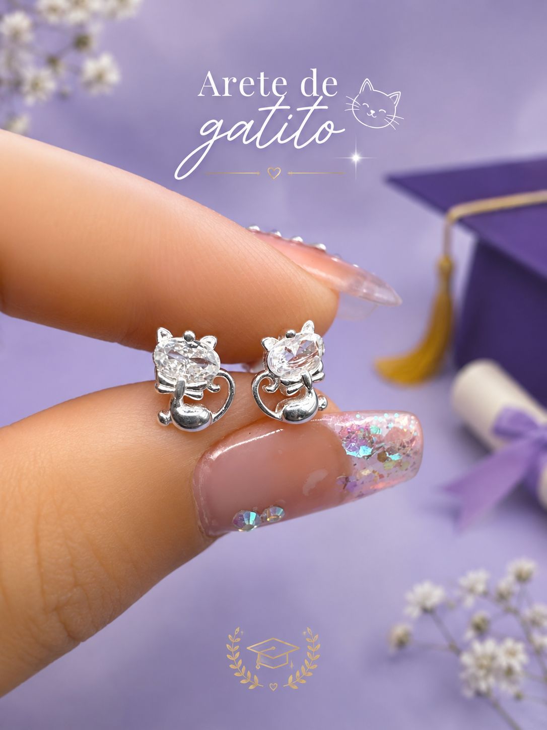 Arete de Gatito AE0015