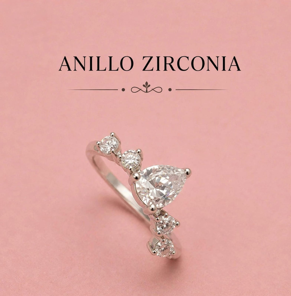 Anillo Gota Zirconia AO0049