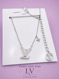 Collar LV con circonia y estrella CD0001