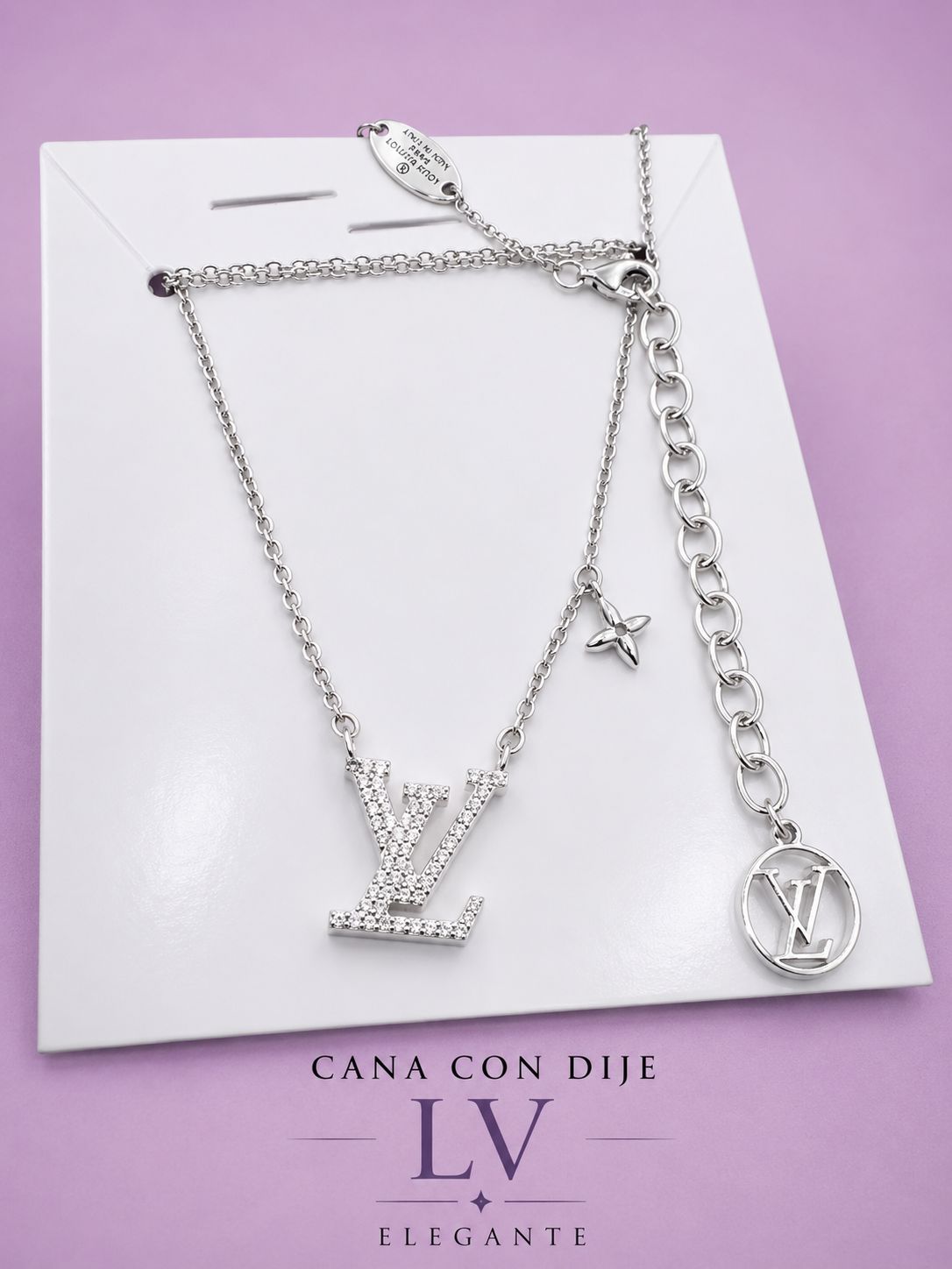 Collar LV con circonia y estrella CD0001