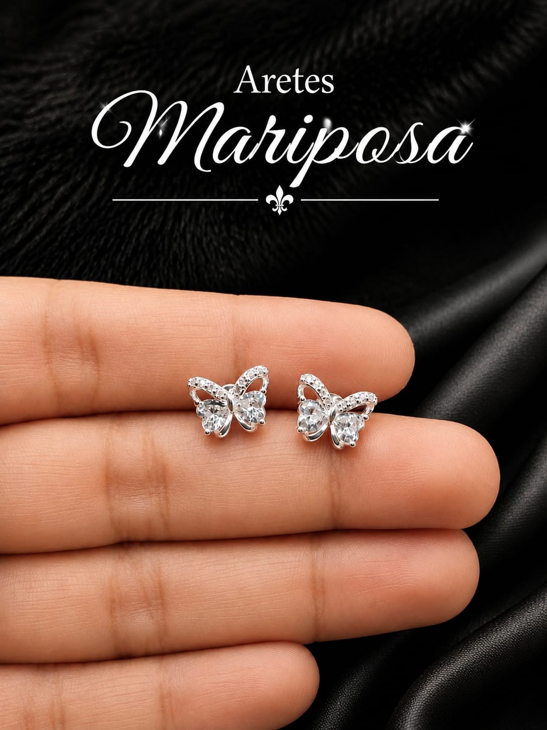 Arete Mariposa Corazón AE0012