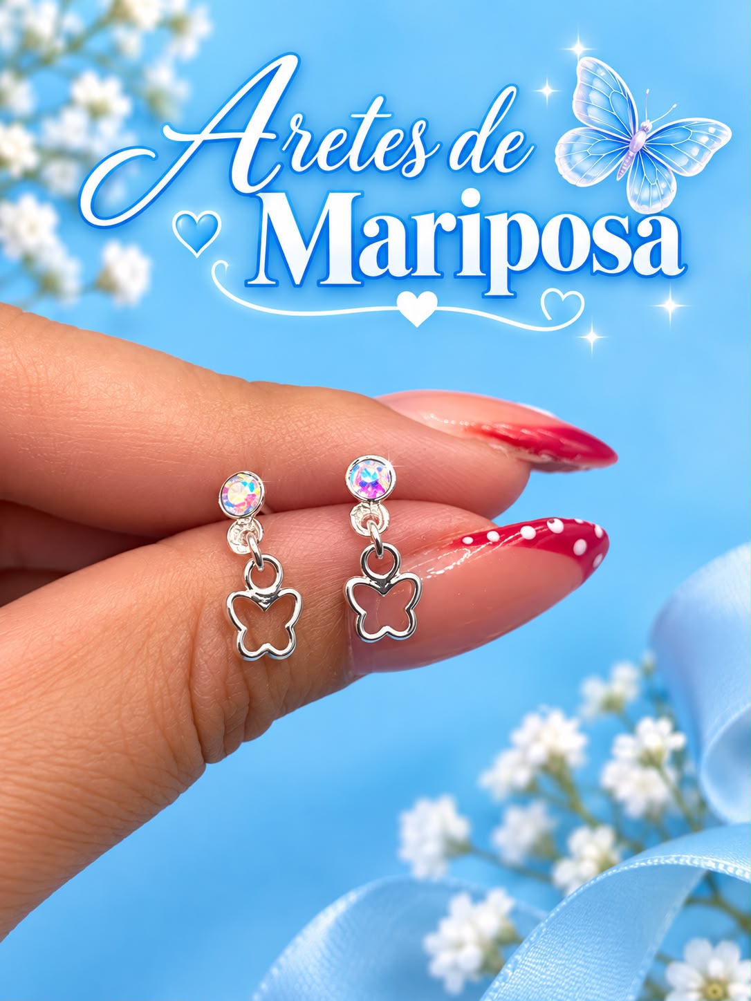 Arete Mariposa Colgante AE0057