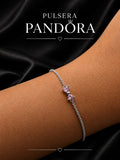 Pulsera Pandora Moño Rosa PV0021
