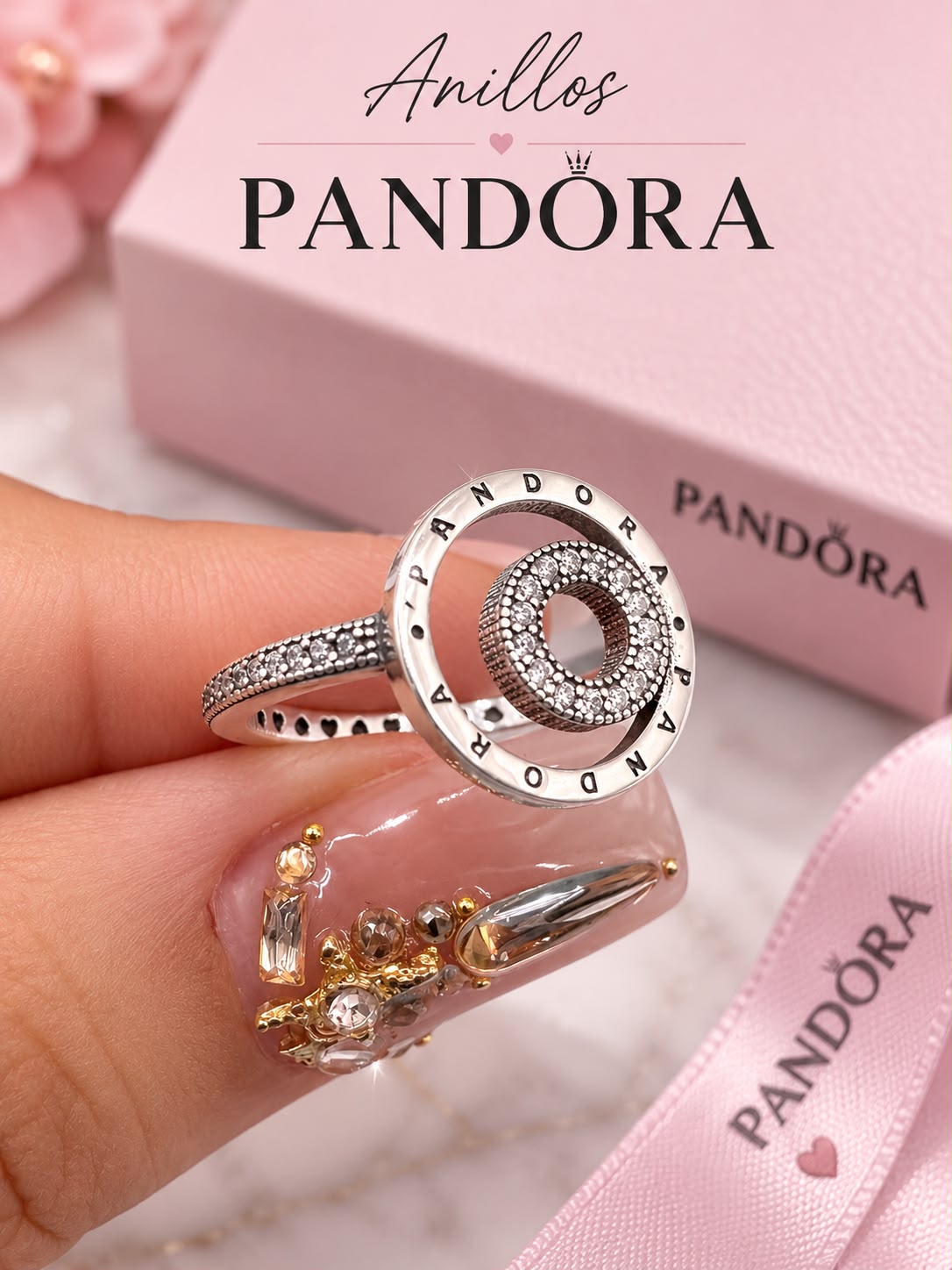 Anillo Pandora 2 Círculos AO0087