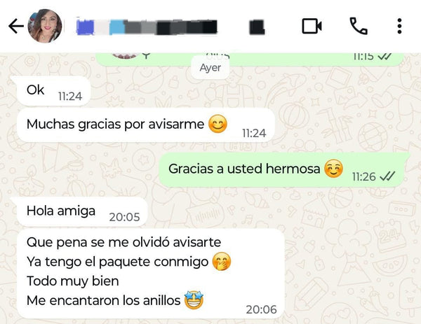 Testimonio de clienta