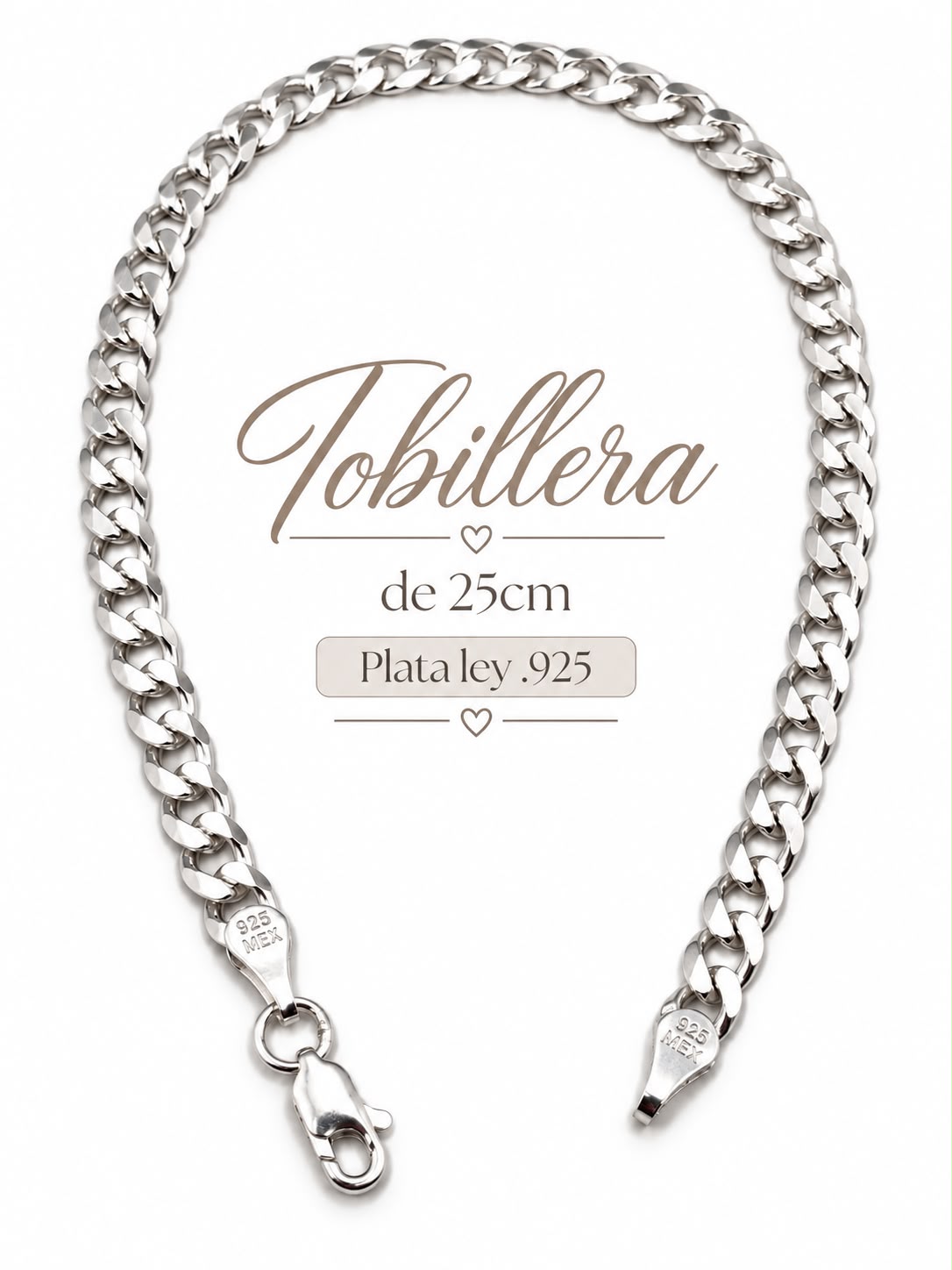 Tobillera Cubana 4mm TO0006