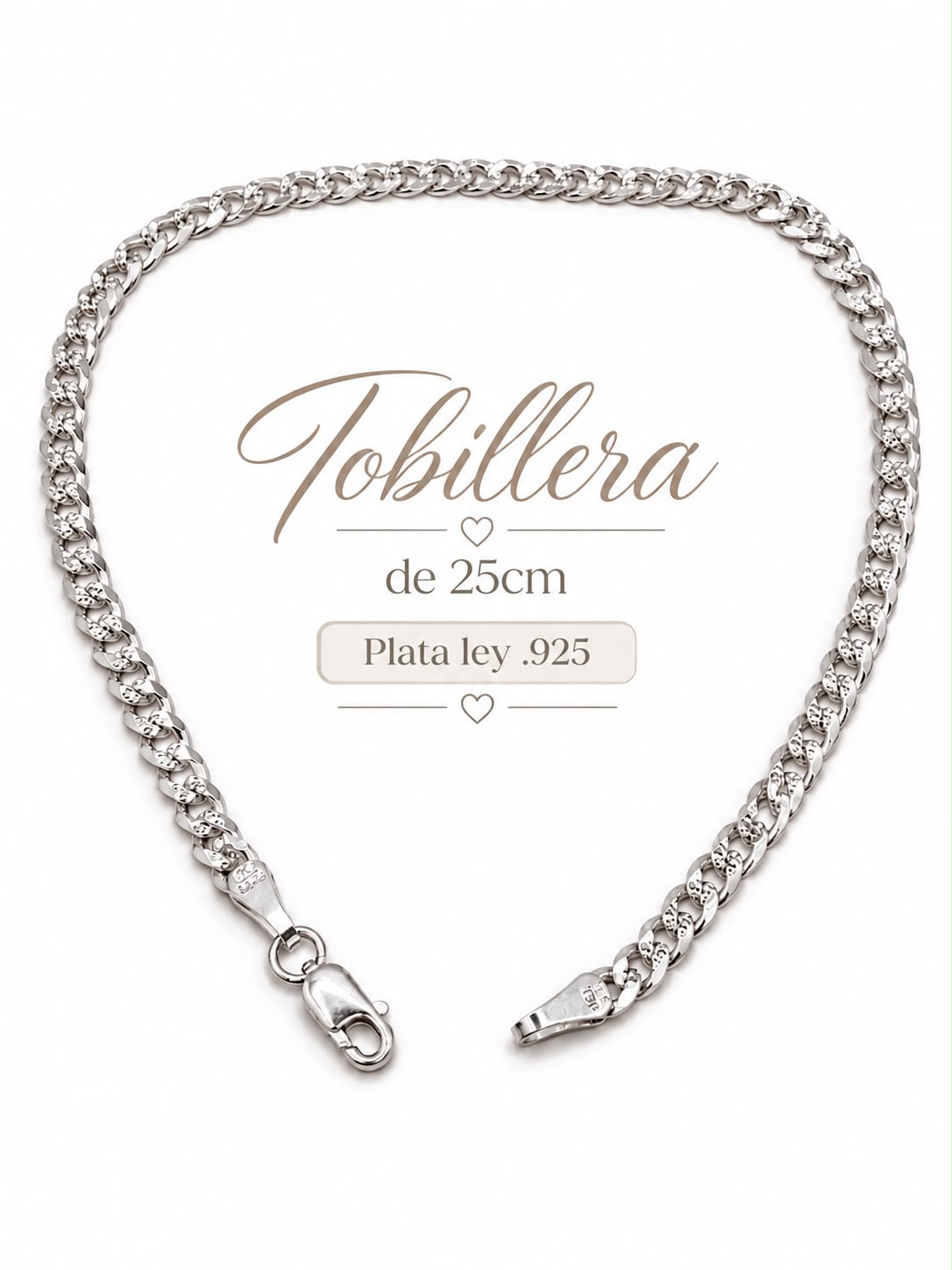 Tobillera Cubana Diamantada TO0010