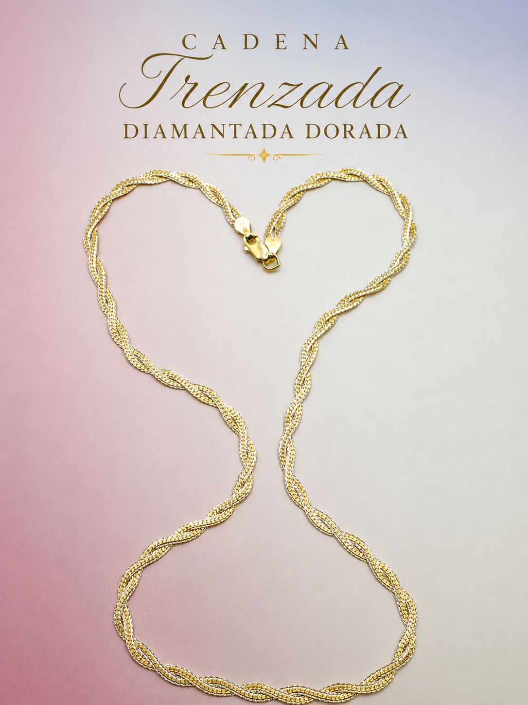 Cadena Trenzada Dorada CA0010